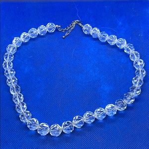 Clear beaded necklace
